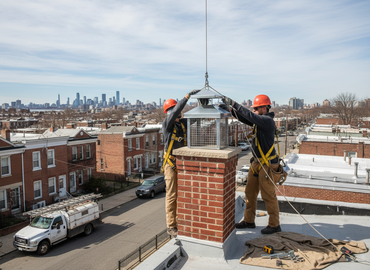 Chimney Cap Installation in West New York, NJ
