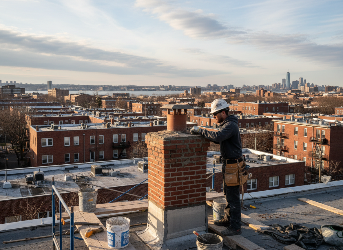 Chimney repair in North Bergen